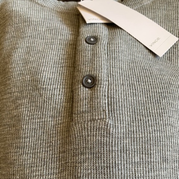 Vince Other - VINCE NWT Double Knit "Granite Grey" Henley